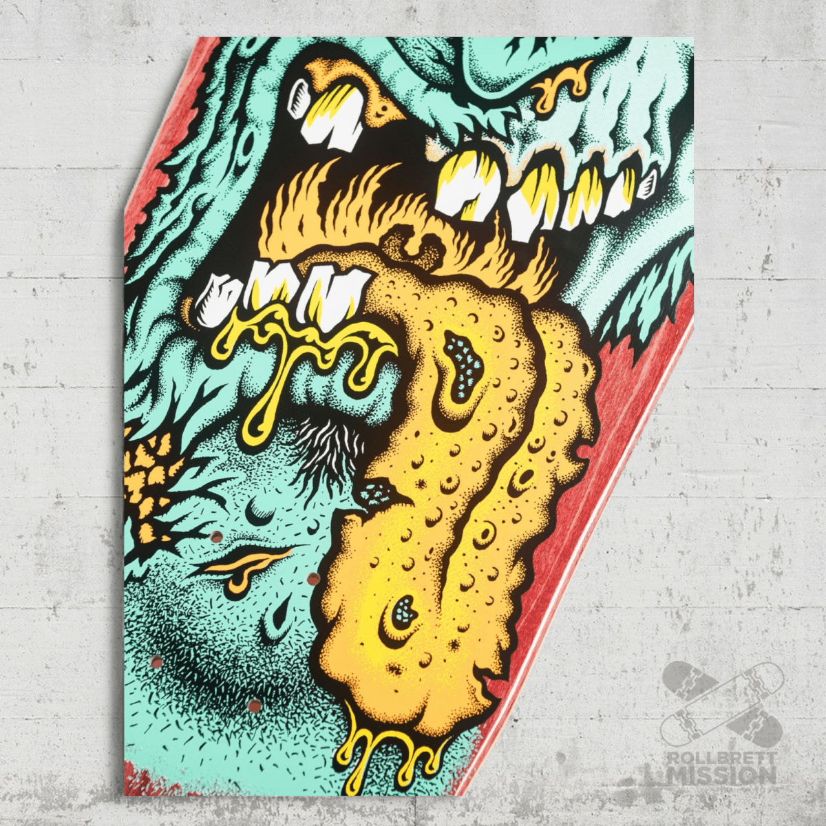 Santa Cruz Roskopp Face Two Reissue Deck - Skateboard - Decks - Rollbrett Mission