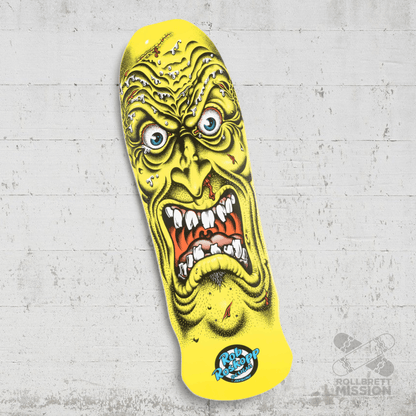 Santa Cruz Roskopp Face Yellow 9.5 Reissue Deck - Skateboard - Decks - Rollbrett Mission