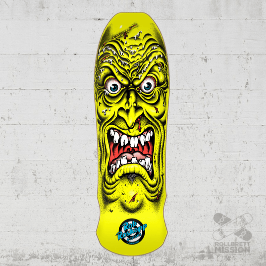 Santa Cruz Roskopp Face Yellow 9.5 Reissue Deck - Skateboard - Decks - Rollbrett Mission