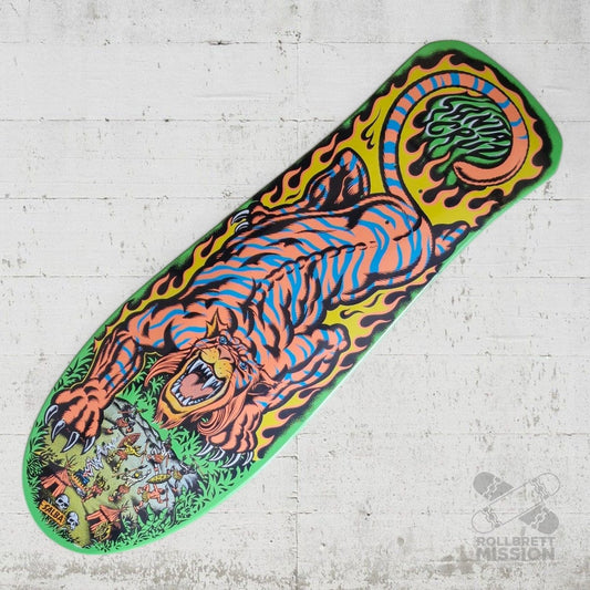 Santa Cruz Salba Tiger Reissue Deck green dip - Skateboard - Decks - Rollbrett Mission