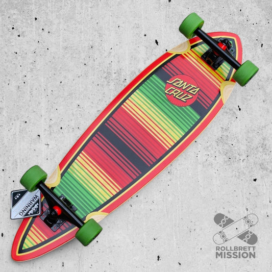 Santa Cruz Serape Dot Pintail Complete Longboard Cruiser - Skateboards - Rollbrett Mission