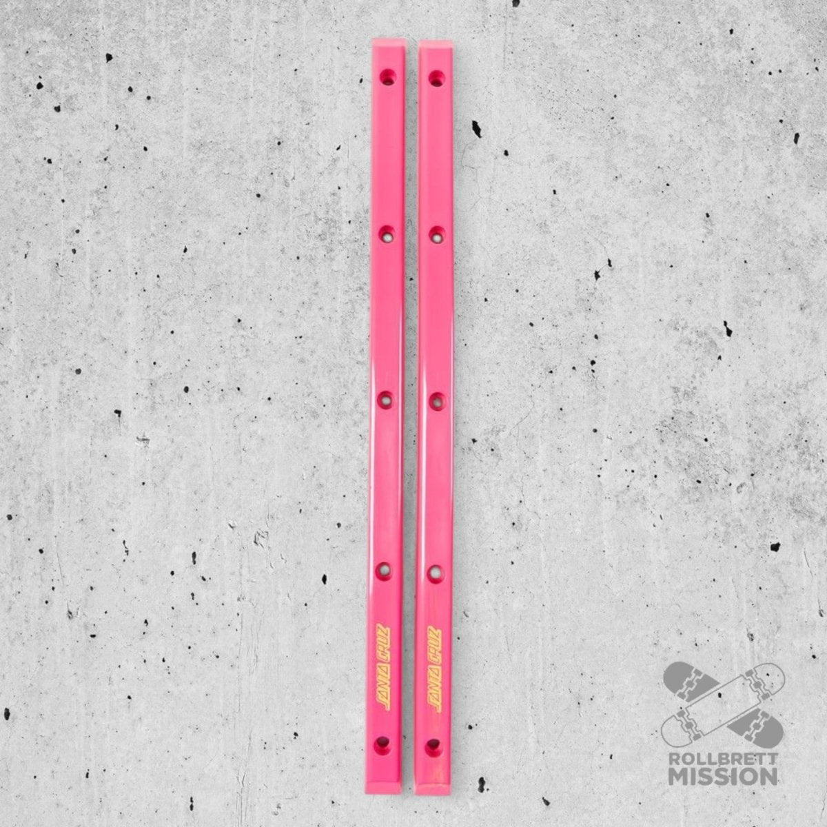 Santa Cruz Slimline Rails pink - Skateboard - Kleinteile - Rollbrett Mission