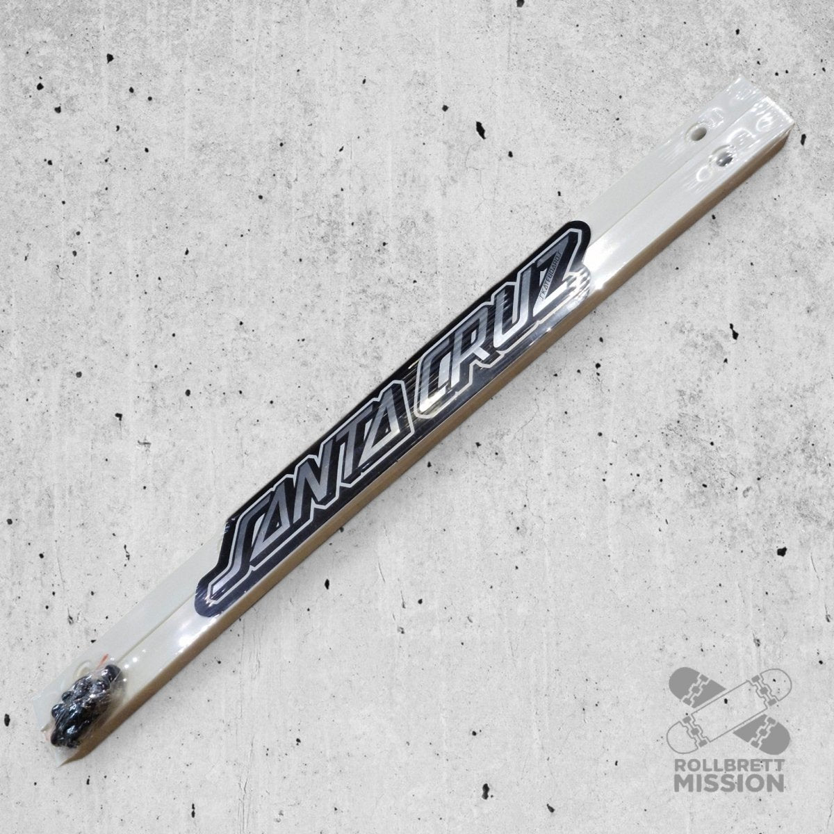 Santa Cruz Slimline Rails white - Skateboard - Kleinteile - Rollbrett Mission
