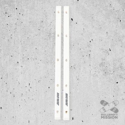 Santa Cruz Slimline Rails white - Skateboard - Kleinteile - Rollbrett Mission