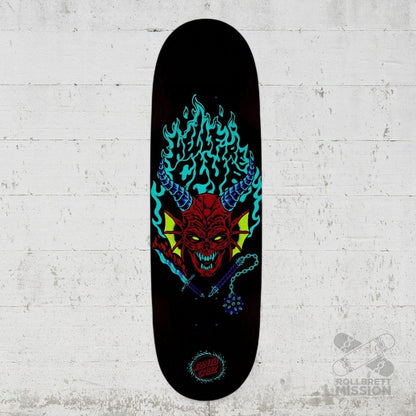 Santa Cruz Stranger Things Hellfire Club Flames Deck - Skateboard - Decks - Rollbrett Mission
