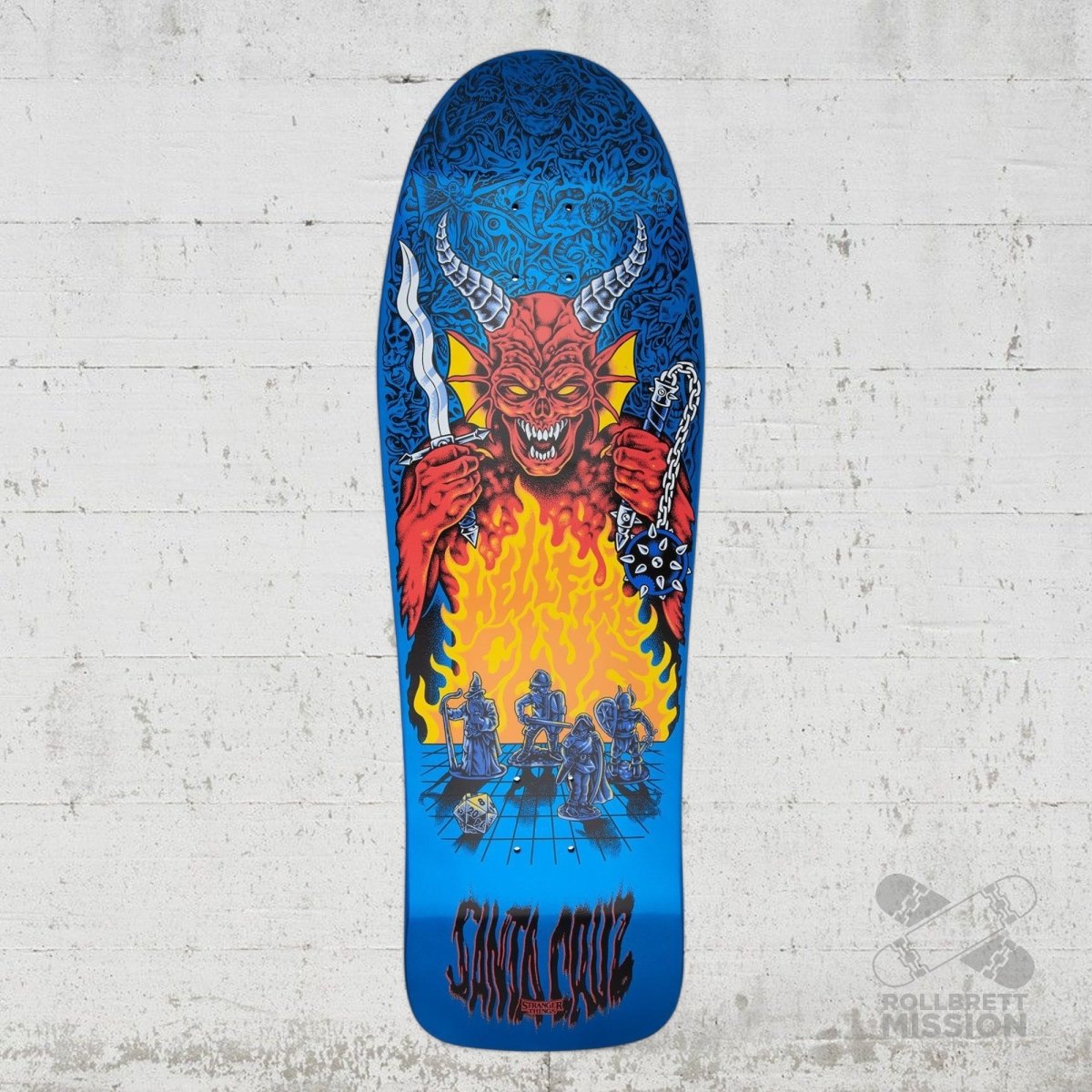 Santa Cruz Stranger Things Knox Hellfire Pit Deck - Skateboard - Decks - Rollbrett Mission