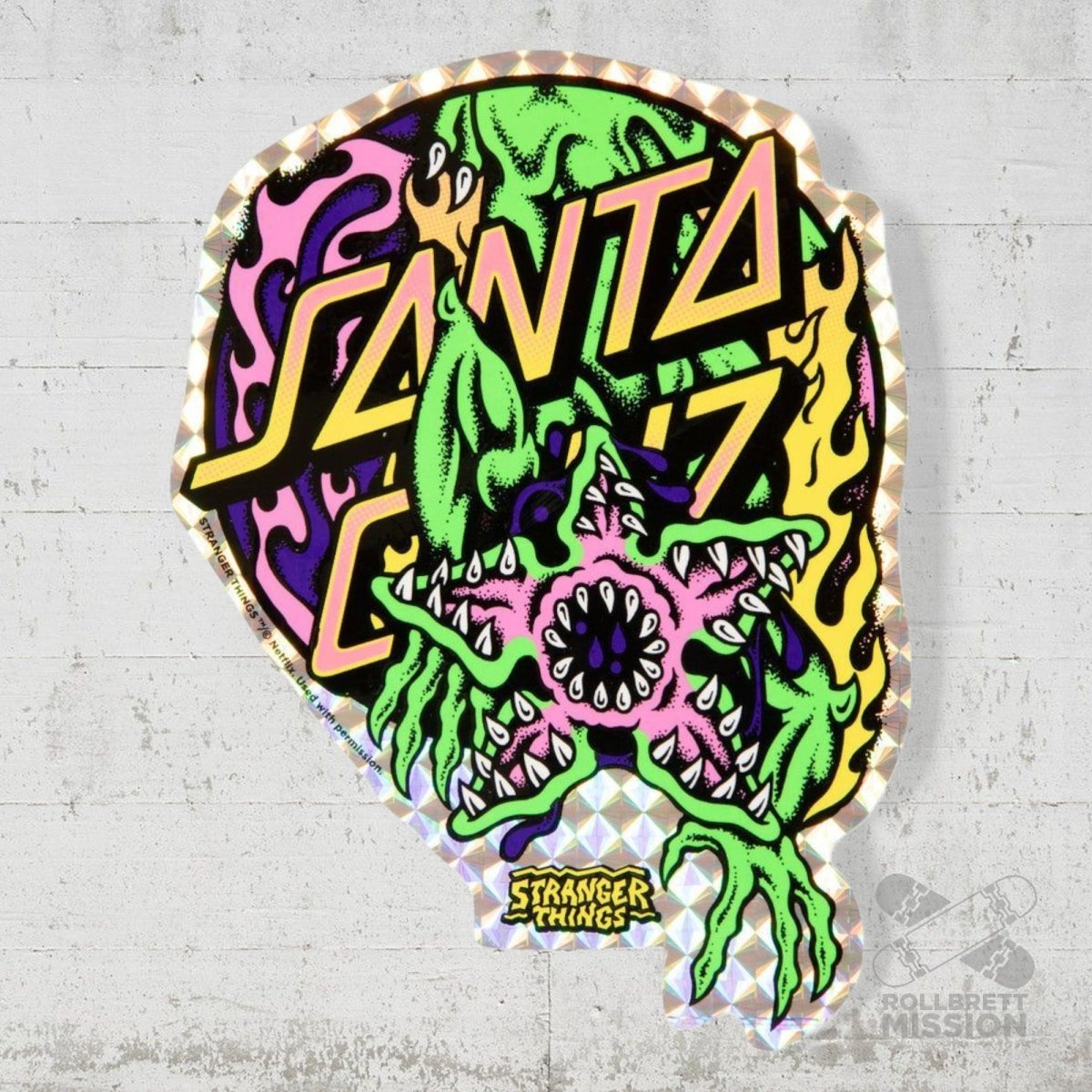 Santa Cruz Stranger Things Salba Demogorgon Deck - Skateboard - Decks - Rollbrett Mission