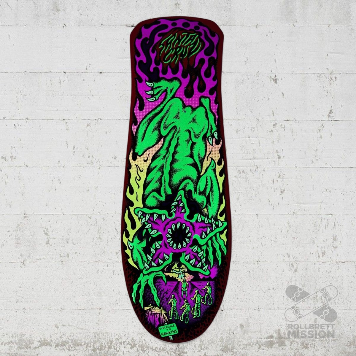Santa Cruz Stranger Things Salba Demogorgon Deck - Skateboard - Decks - Rollbrett Mission