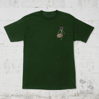 Santa Cruz T-Shirt Stranger Things Demogorgon Dot forest green - Rollbrett Mission