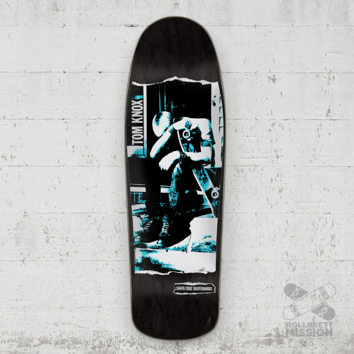 Santa Cruz Tom Knox Punk Reissue black 9.89" Deck - Skateboard - Decks - Rollbrett Mission
