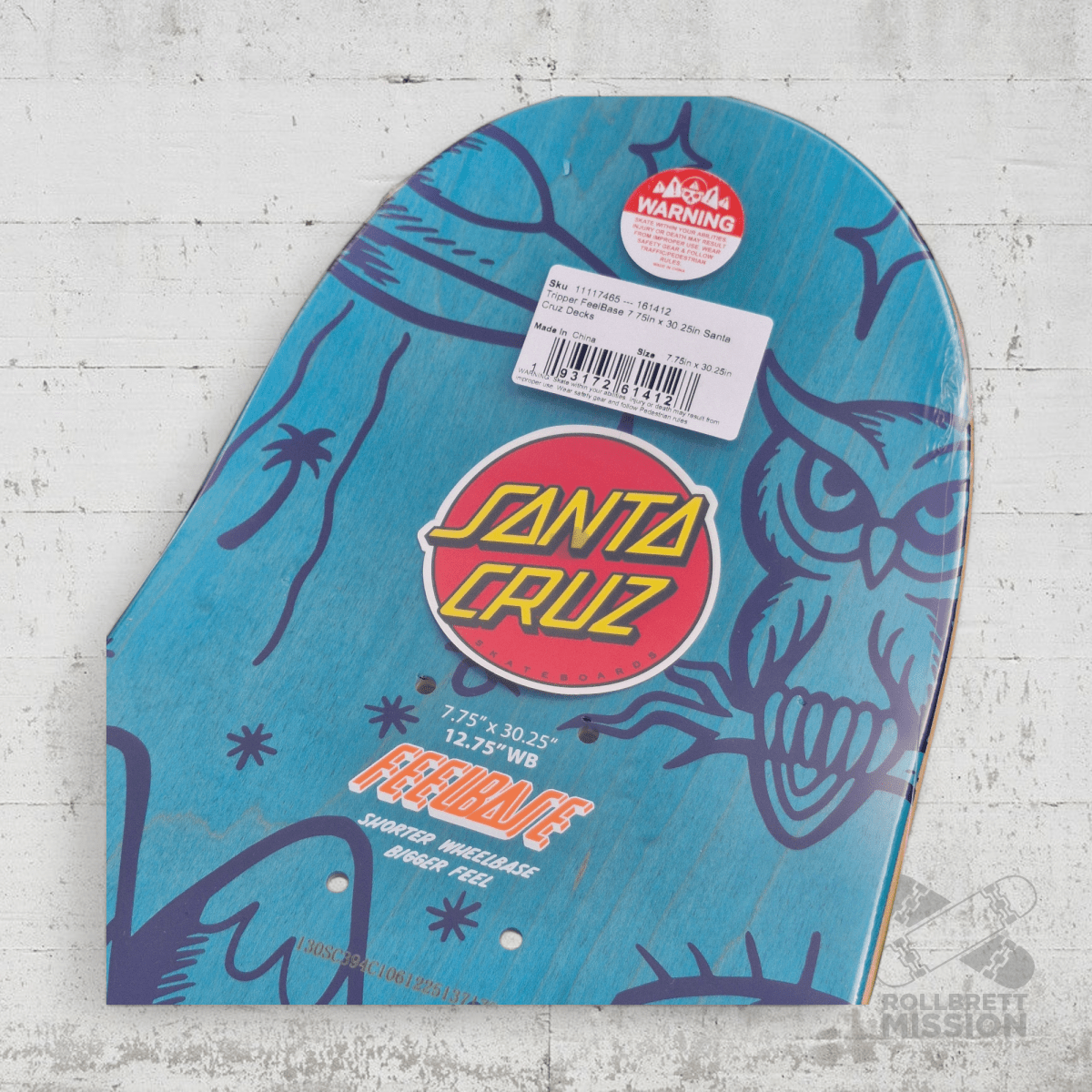 Santa Cruz Tripper Feelbase 7.75 x 30.25 Deck - Skateboard - Decks - Rollbrett Mission