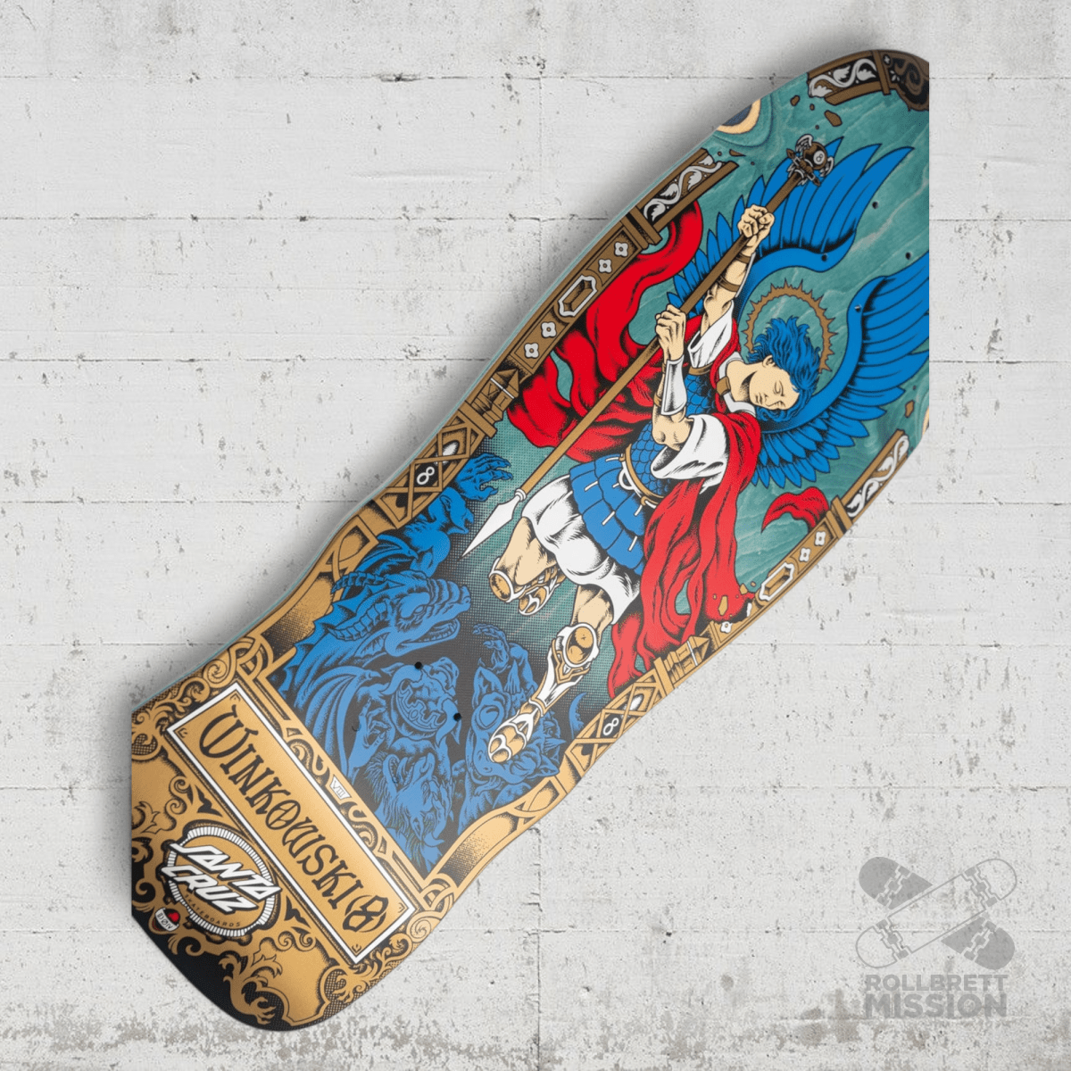 Santa Cruz Winkowski Archangel Pro Shaped 10.35" Deck - Skateboard - Decks - Rollbrett Mission