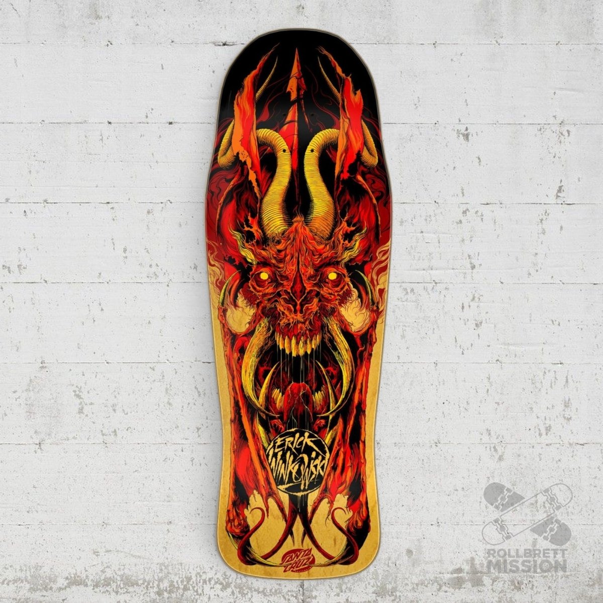 Santa Cruz Winkowski Primeval Fire Pro Shaped 10.34" Deck - Skateboard-Decks - Rollbrett Mission
