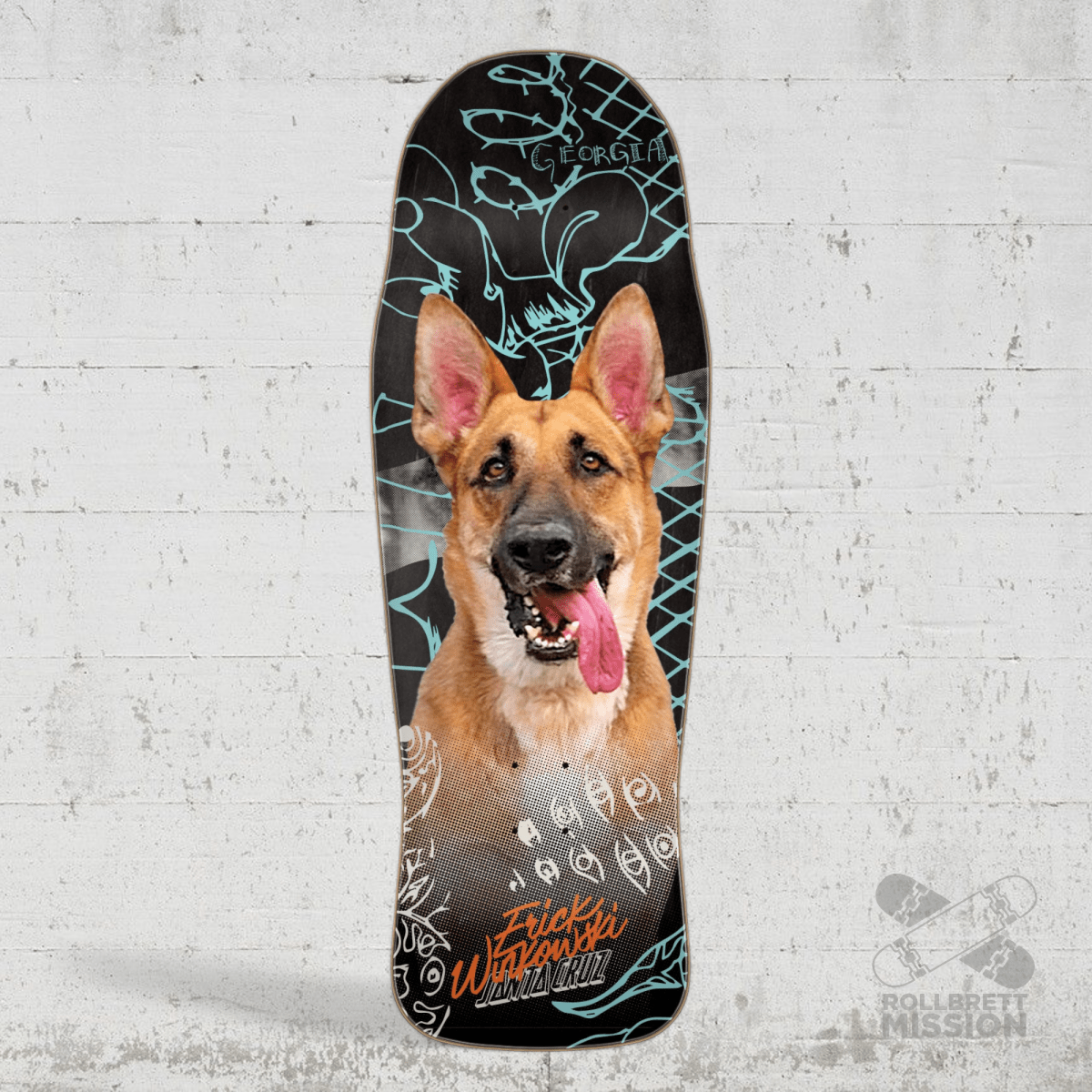 Santa Cruz Winkowski Tribute Pro Shaped 10.34" Deck - Skateboard - Decks - Rollbrett Mission