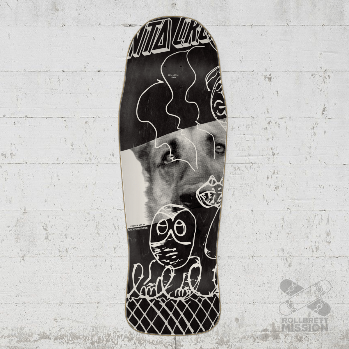 Santa Cruz Winkowski Tribute Pro Shaped 10.34" Deck - Skateboard - Decks - Rollbrett Mission