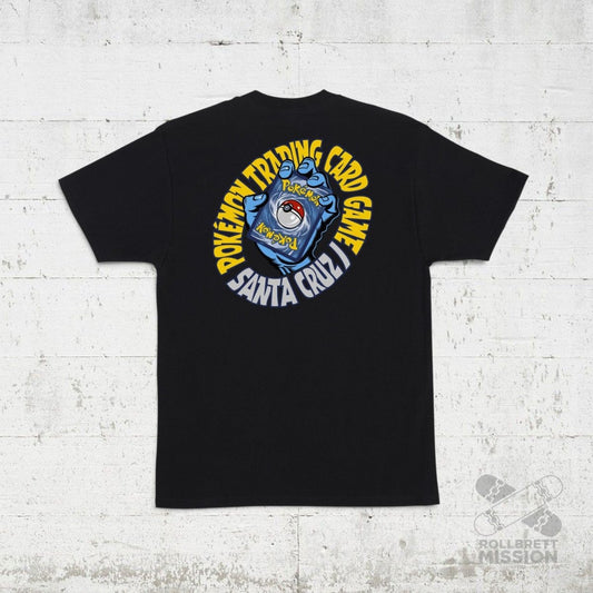 Santa Cruz x Pokémon T-Shirt TCG Hand heavyweight black - Rollbrett Mission
