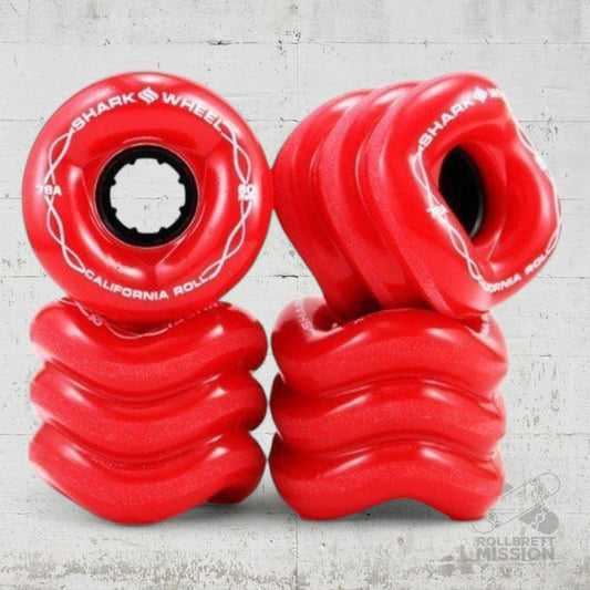 Shark Wheels California Roll 78A 60mm rot red - Skateboard - Rollen - Rollbrett Mission