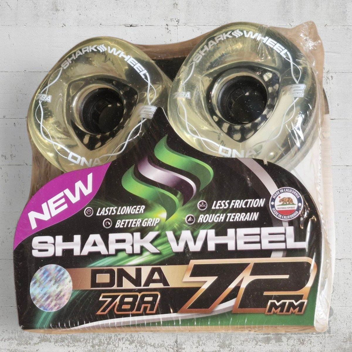 Shark Wheels DNA 78A 72mm clear black - Skateboard - Rollen - Rollbrett Mission