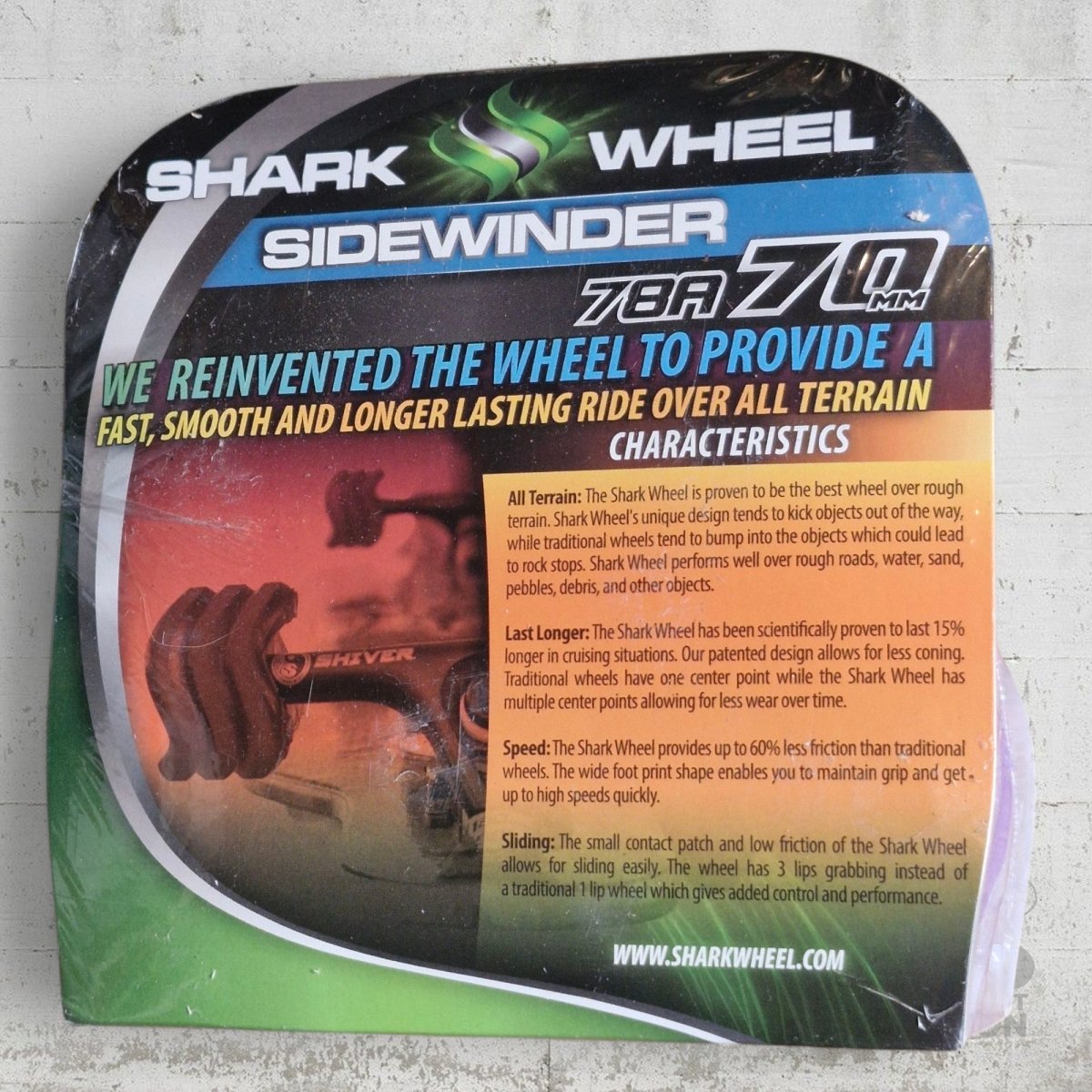 Shark Wheels Sidewinder 78A 70mm purple - Skateboard - Rollen - Rollbrett Mission