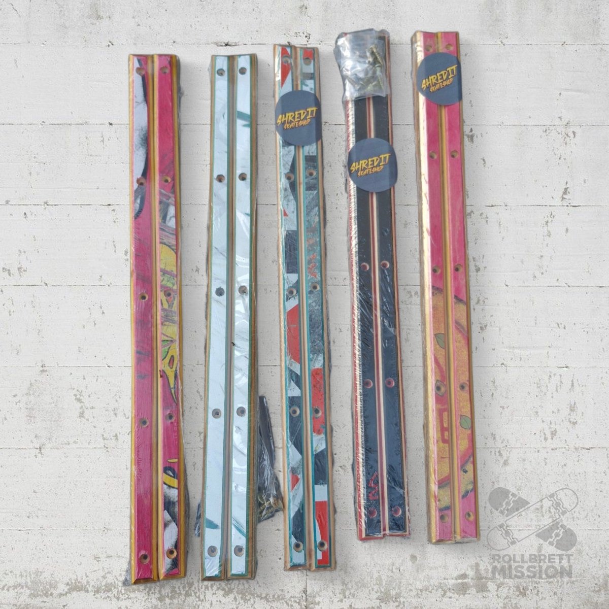 Shredit Skateboard Rails Upcycling Holz - Rollbrett Mission