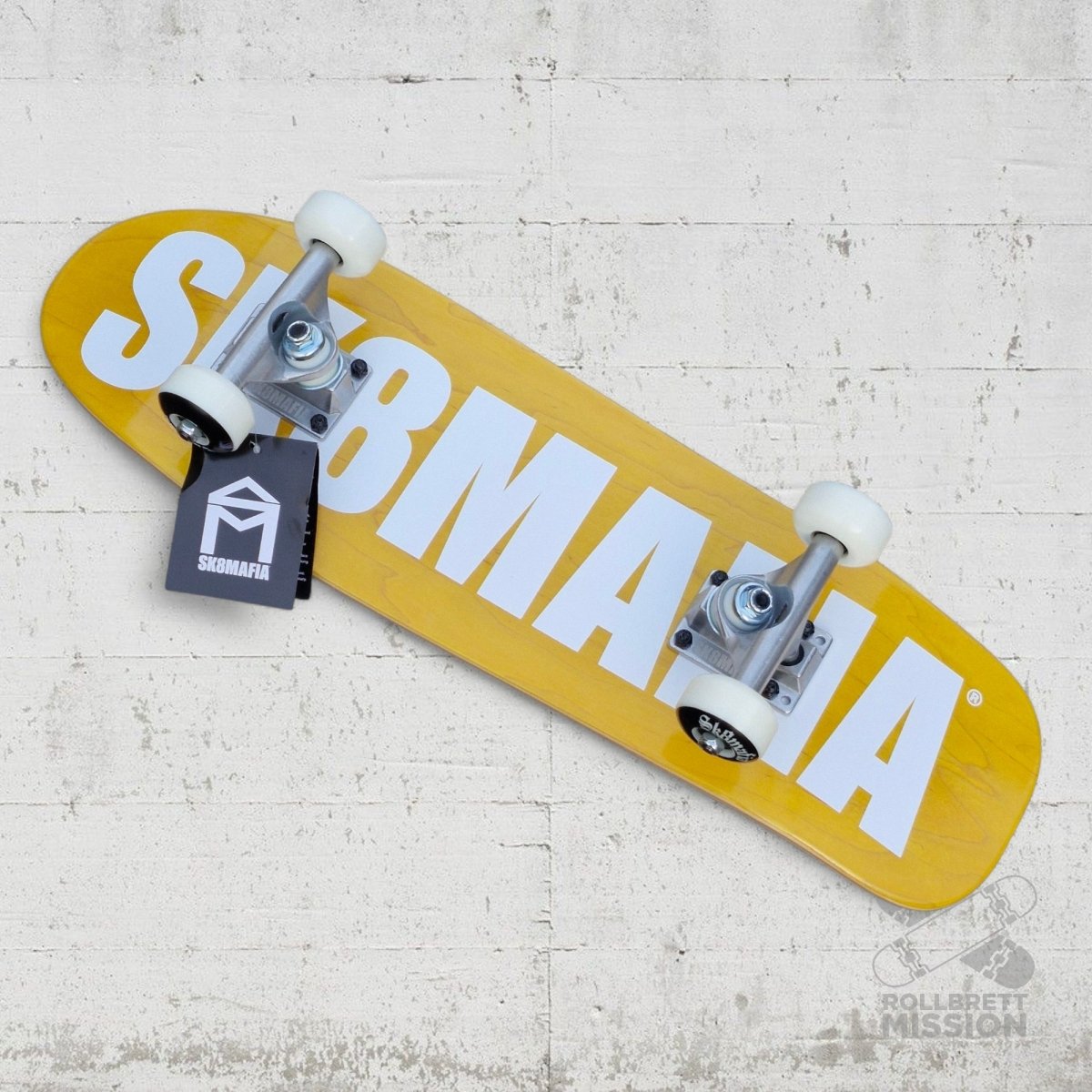 Sk8Mafia Micro Complete 7.3x24.5 OG Logo yellow - Skateboards - Rollbrett Mission