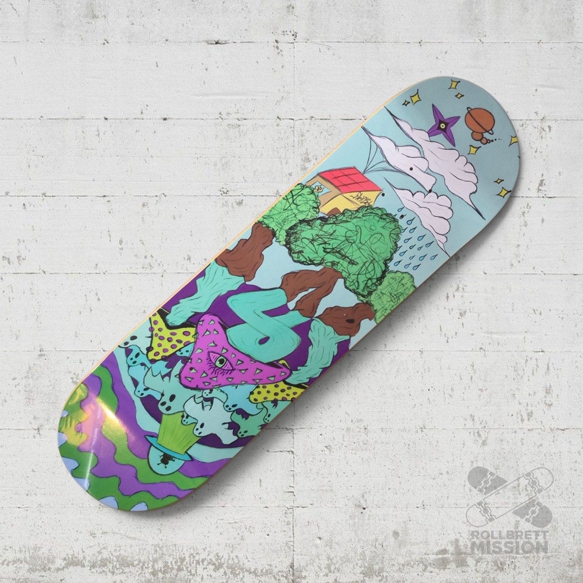 Skateback Alien Pilz 9.0 Deck - Skateboard-Decks - Rollbrett Mission