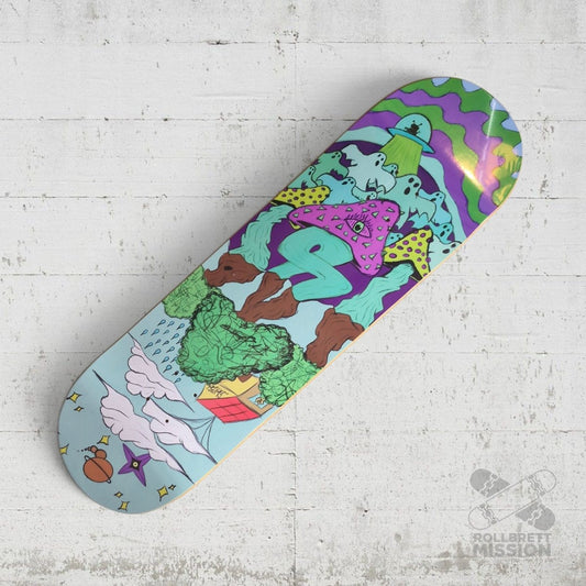 Skateback Alien Pilz 9.0 Deck - Skateboard-Decks - Rollbrett Mission