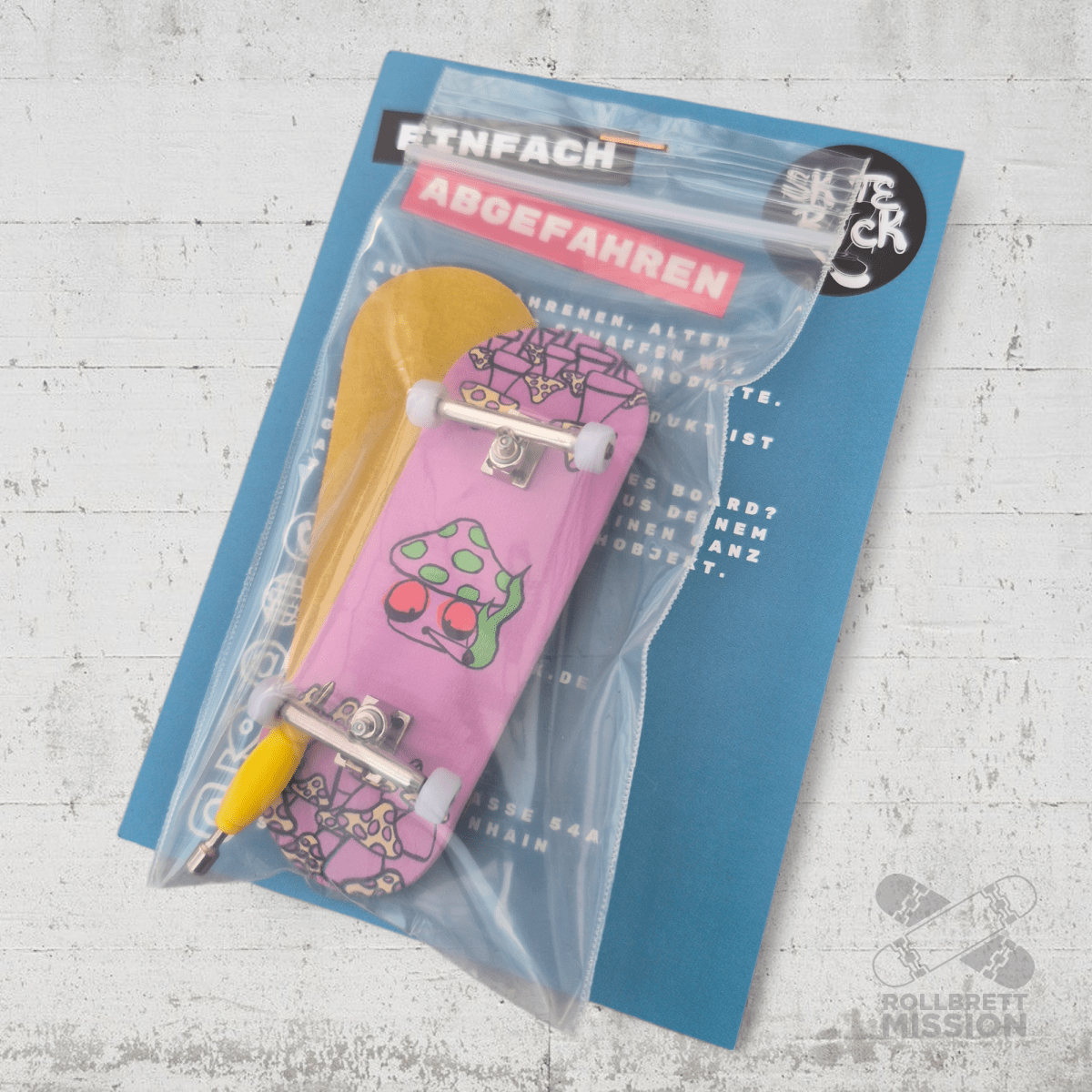 Skateback Fingerboard Pilz 34mm - Fingerboard - Rollbrett Mission