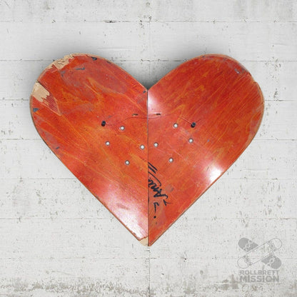 Skateback Upcycling Deko Herz Skateheart Skateboard Wandschmuck 11 - Schmuck - Rollbrett Mission
