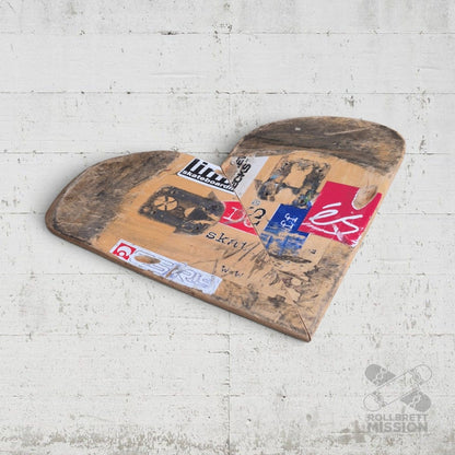 Skateback Upcycling Deko Herz Skateheart Skateboard Wandschmuck 13 - Schmuck - Rollbrett Mission
