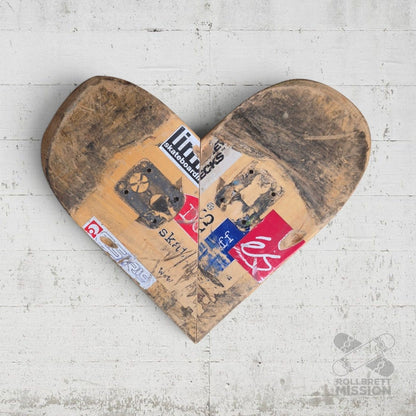Skateback Upcycling Deko Herz Skateheart Skateboard Wandschmuck 13 - Schmuck - Rollbrett Mission