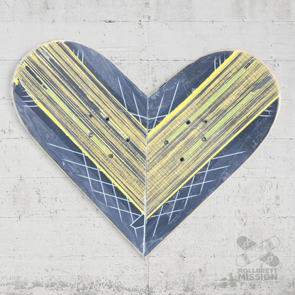 Skateback Upcycling Deko Herz Skateheart Skateboard Wandschmuck 5 - Schmuck - Rollbrett Mission
