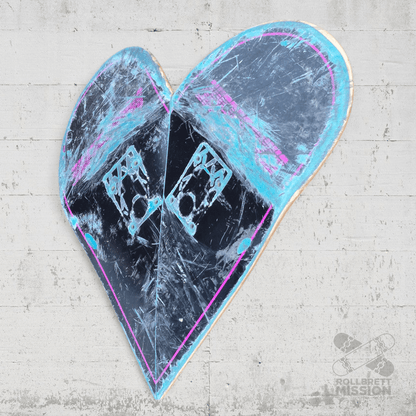 Skateback Upcycling Deko Herz Skateheart Skateboard Wandschmuck 6 - Schmuck - Rollbrett Mission