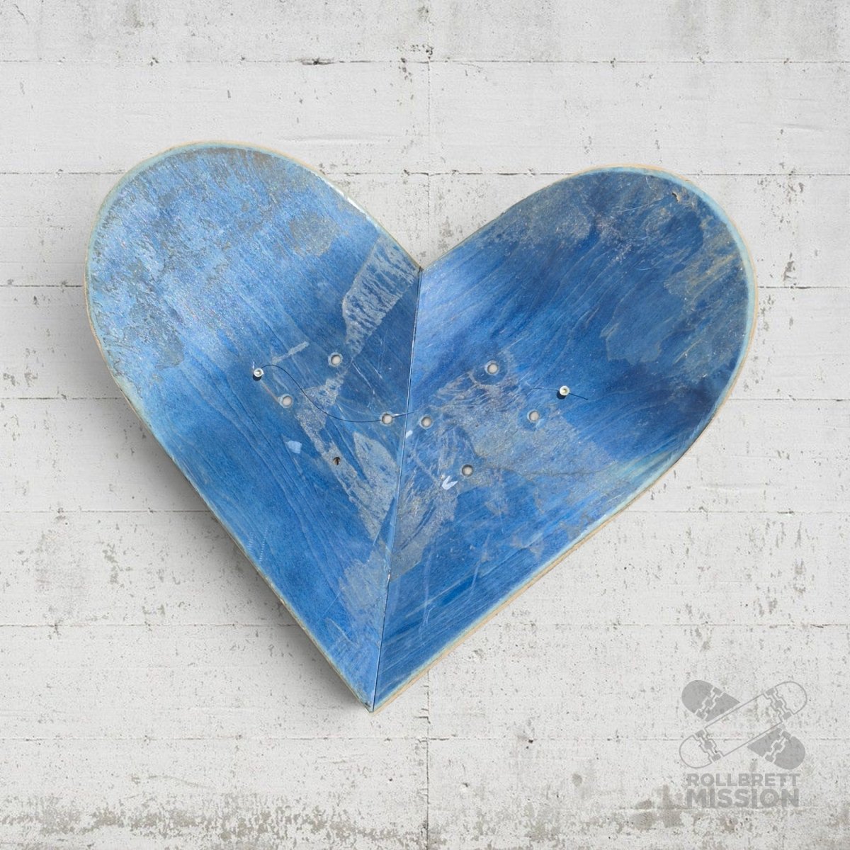 Skateback Upcycling Deko Herz Skateheart Skateboard Wandschmuck 9 - Schmuck - Rollbrett Mission