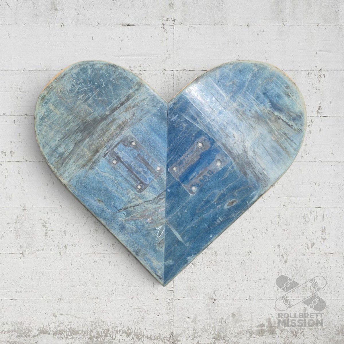Skateback Upcycling Deko Herz Skateheart Skateboard Wandschmuck 9 - Schmuck - Rollbrett Mission