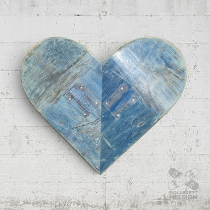 Skateback Upcycling Deko Herz Skateheart Skateboard Wandschmuck 9 - Schmuck - Rollbrett Mission