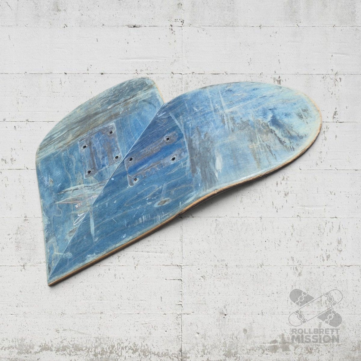 Skateback Upcycling Deko Herz Skateheart Skateboard Wandschmuck 9 - Schmuck - Rollbrett Mission