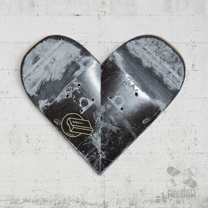 Skateback Upcycling Deko Herz Skateheart Skateboard Wandschmuck - Schmuck - Rollbrett Mission