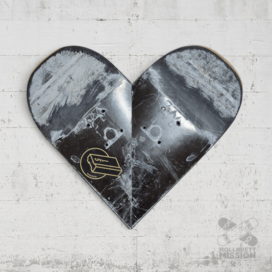 Skateback Upcycling Deko Herz Skateheart Skateboard Wandschmuck - Schmuck - Rollbrett Mission
