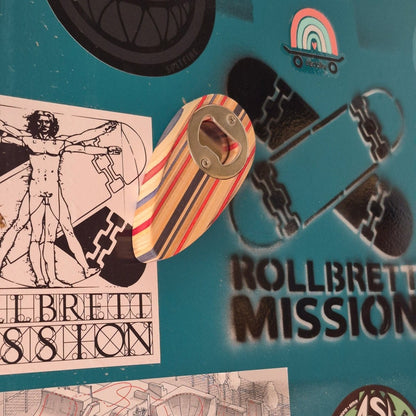Skateback Upcycling Magnet - Flaschenöffner - Schmuck - Rollbrett Mission