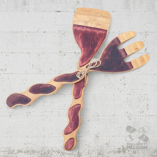Skateback Upcycling Salatbesteck - Schmuck - Rollbrett Mission