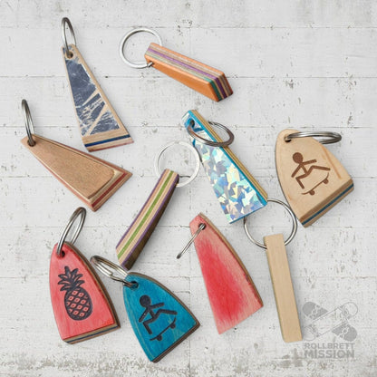 Skateback Upcycling Schlüsselanhänger - Schmuck - Rollbrett Mission