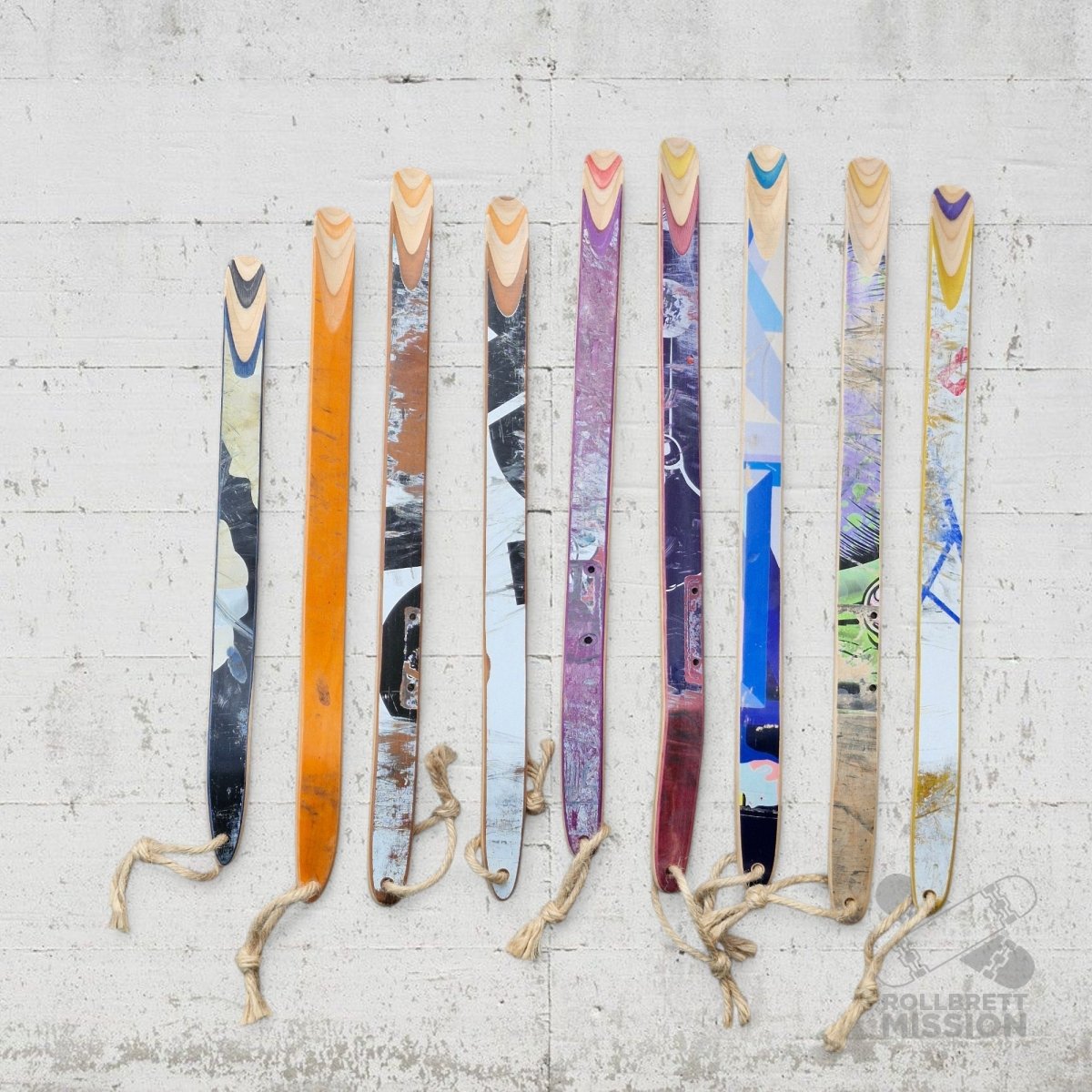 Skateback Upcycling Schuhlöffel XL Skateboard Schuhanzieher - Schmuck - Rollbrett Mission