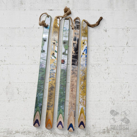 Skateback Upcycling Schuhlöffel XL Skateboard Schuhanzieher - Schmuck - Rollbrett Mission