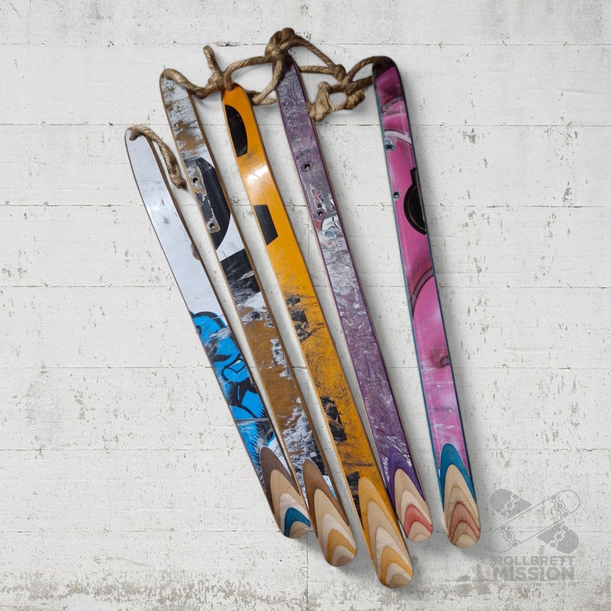 Skateback Upcycling Schuhlöffel XL Skateboard Schuhanzieher - Schmuck - Rollbrett Mission