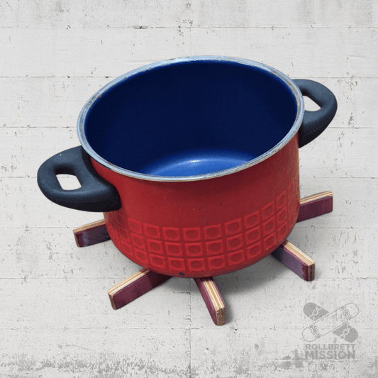 Skateback Upcycling Untersetzer Topfuntersetzer aus Skateboards - Schmuck - Rollbrett Mission