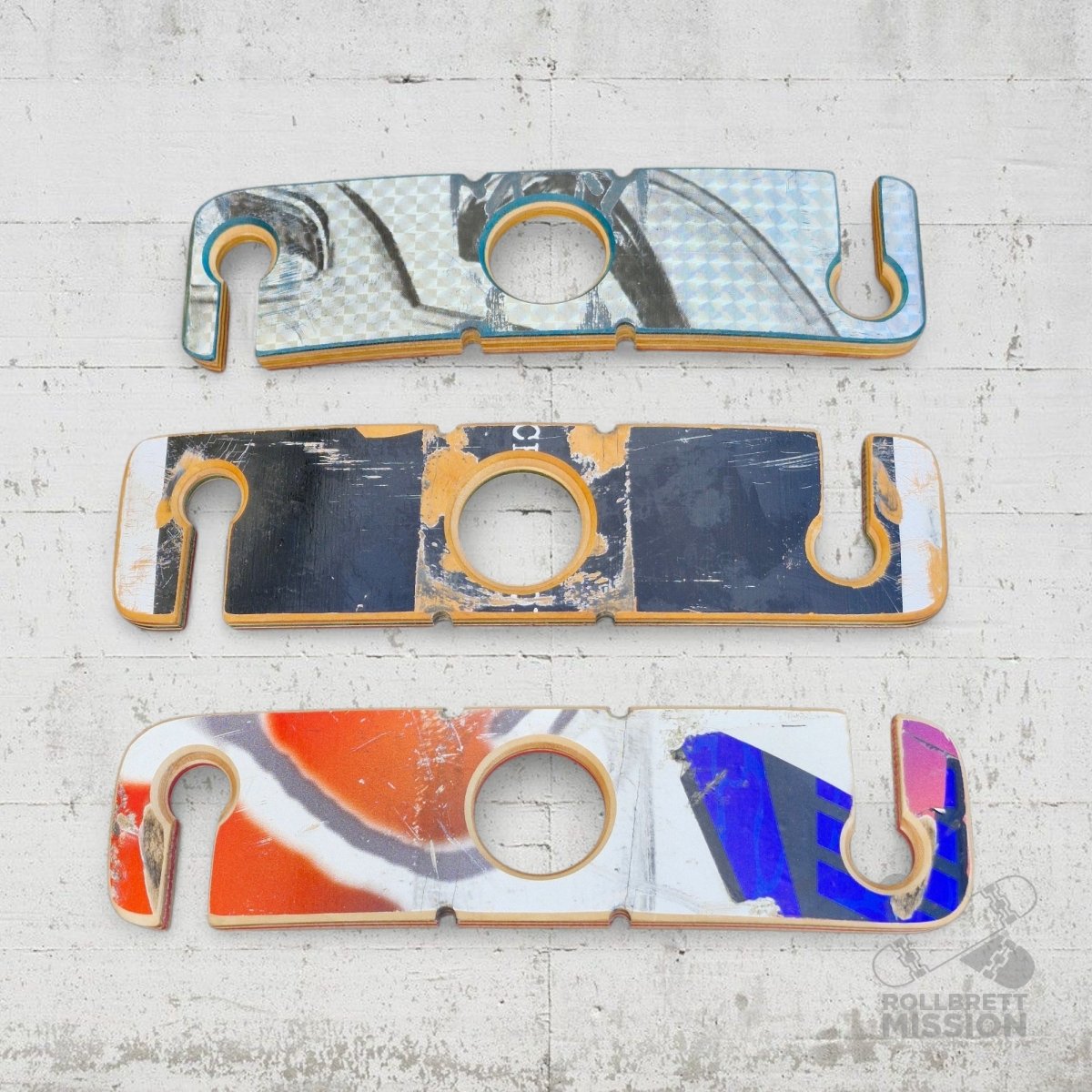 Skateback Upcycling Weinbutler - Schmuck - Rollbrett Mission