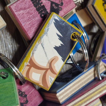 Skateback x Rollbrett Mission 3D Upcycling Schlüsselanhänger - Schmuck - Rollbrett Mission