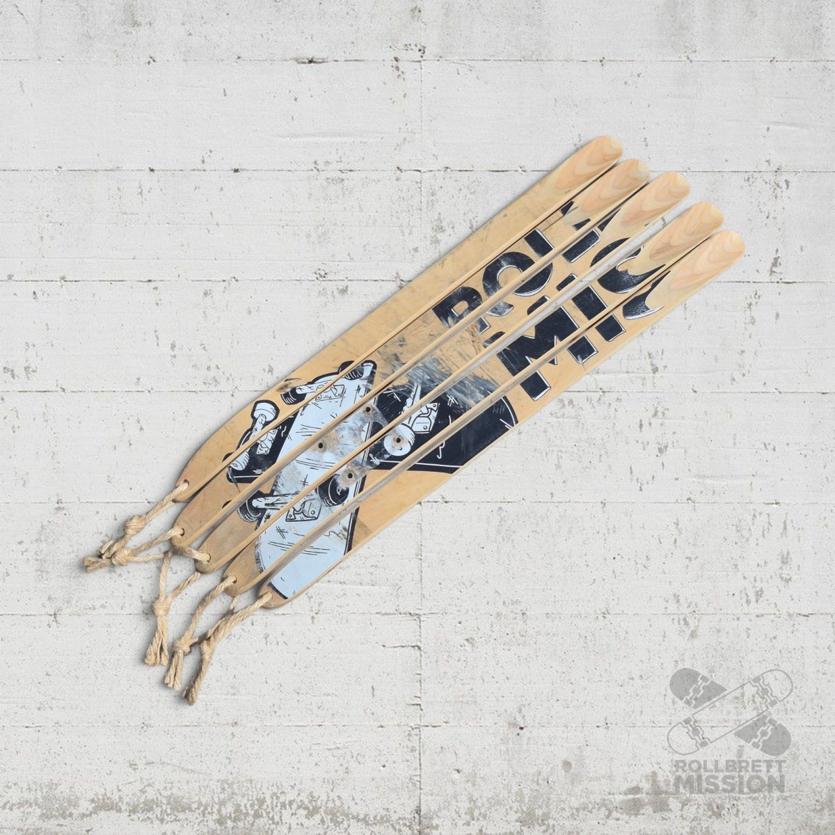 Skateback x Rollbrett Mission 3D Upcycling Schuhlöffel XL Skateboard Schuhanzieher - Schmuck - Rollbrett Mission