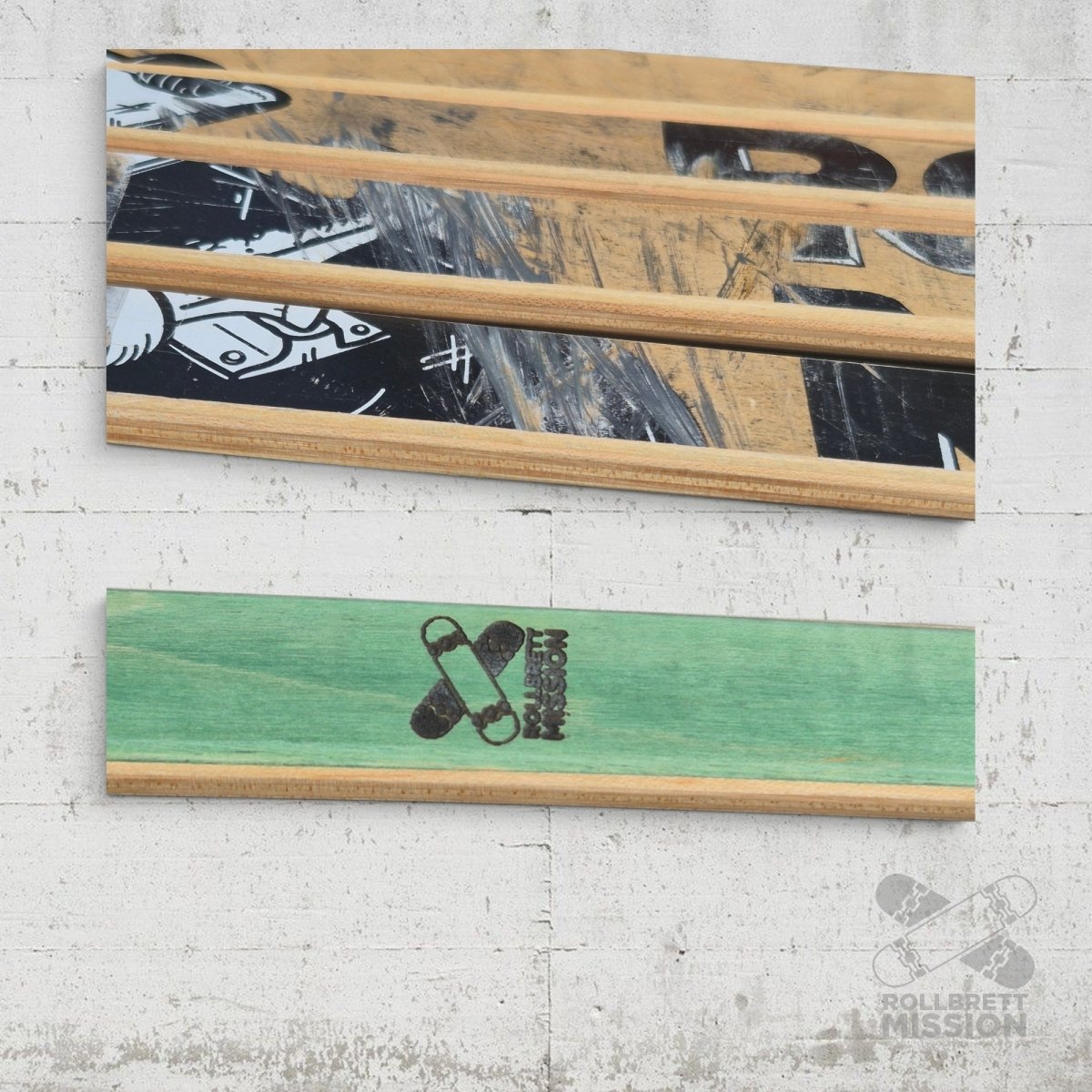 Skateback x Rollbrett Mission 3D Upcycling Schuhlöffel XL Skateboard Schuhanzieher - Schmuck - Rollbrett Mission
